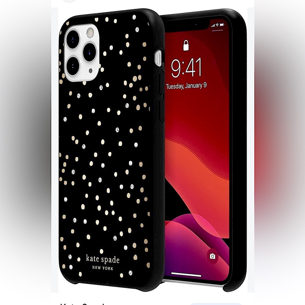 Kate Spade ♠️ Disco Dots soft touch case for iPhone 11 Pro